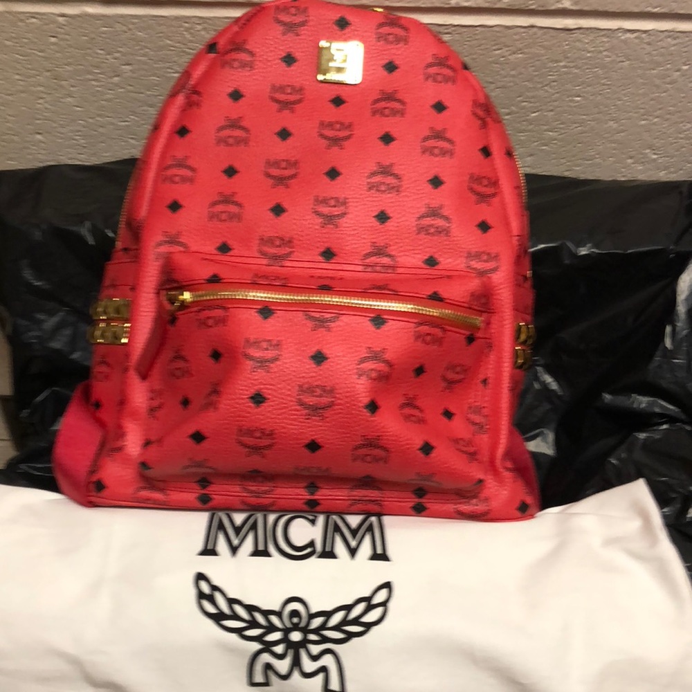 AUTHENTIC MCM LARGE BACKPACK.